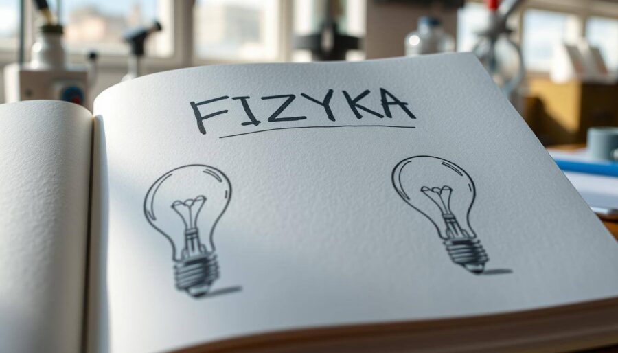 Pierwsza strona zeszytu do fizyki